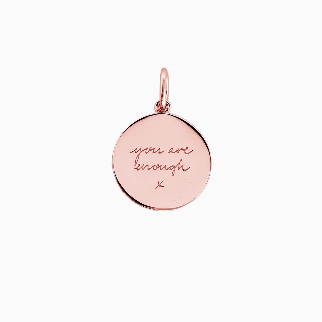 Rose Gold Textured You Are Enough Popon