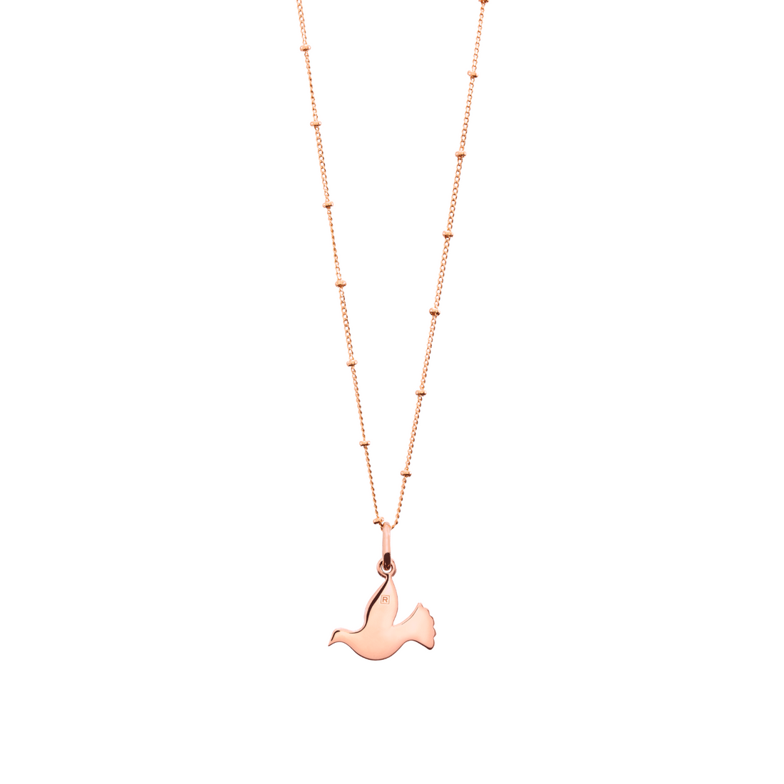 Rose Gold Bobble Chain Necklace