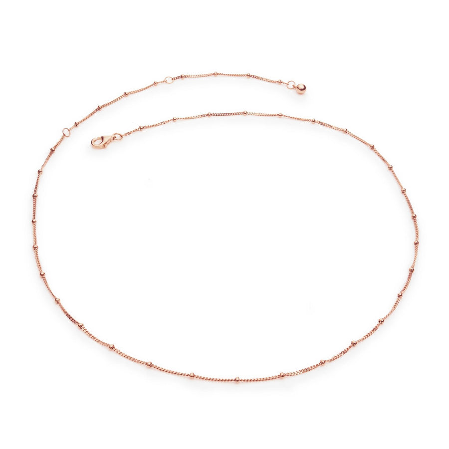 Rose Gold Bobble Chain Necklace