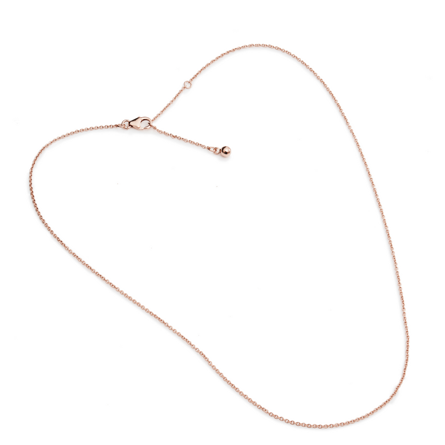 Rose Gold Plated Fine Chain Necklace