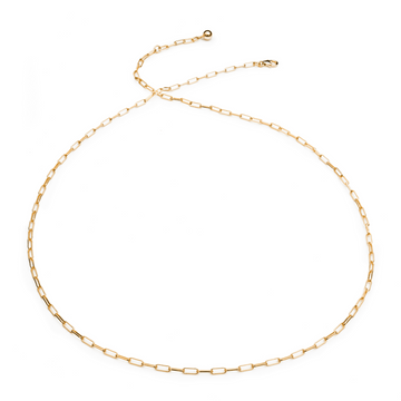 Gold Paperclip Chain Necklace