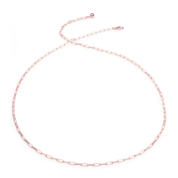 Rose Gold Paperclip Chain Necklace