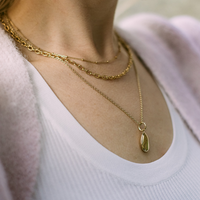 Gold Thick Cable Chain Necklace